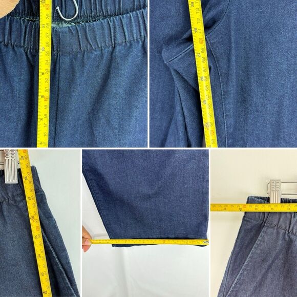 Woman Within Stretch Jeans Petite Size 16W Cotton, Polyester, Spandex Navy Blue - Picture 10 of 16